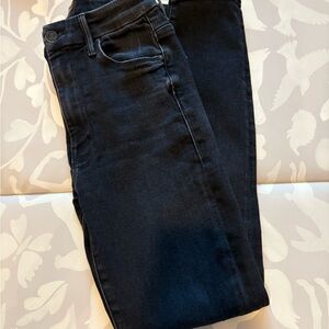 MOTHER High Rise Jeans in Dark Blue